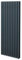 Oval Column Radiator 1600mm x 600mm Modern Designer Double Panel Central Heating Heater Matt Anthracite Grey Carbon Steel Vertical Kitchen Living Room Bathroom Cleaning Brush Fixing Kit & Brackets