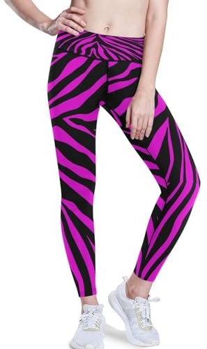 HMZXZ Yoga-Hose für Frauen mit Hoher Taille,afrikanisch Zebra Drucken Fitnessstudio Trainieren Laufen Hose Yoga Leggings für Frauen Zebra