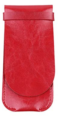 Lurrose 1Stk Stiftetui aus Leder Stiftetuihalter handgefertigt Schreibtischschmuck Mini-Stifttasche federmäppchen kraxe pencil box bleistift Aufbewahrungstasche für Stifte Stiftebeutel