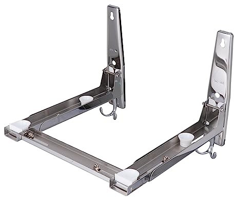 COLLBATH Support mural pour four à - en acier inoxydable 304 étagère pliante rétractable support coulissant pour grille de four