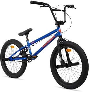 FabricBike Hawks - 20' BMX-Rad, leichtes Freestyle-Rad für 6- bis 13-Jährige, 360-Grad-Rotor, 3 Farben erhältlich. (Electric Blue)
