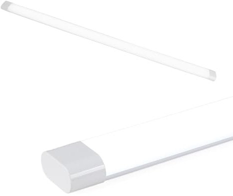 Alpinaluz Luminaria Lineal LED 120cm, Regleta LED 36W, 4500lm, Blanco Frío 6000K, Pantalla LED Alta Eficiencia, Difusor Mate Antideslumbrante, Carcasa Blanca