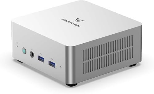 MINISFORUM Venus Series UN1250 Mini PC, Core i5-1250P 12C/16T CPU hasta 4,4 GHz, 16 GB DDR4/500 GB SSD Mini Ordenador de Sobremesa, Conexión HDMI/USB-C/DP/RJ45 2.5, USB 3.2×2