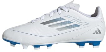 adidas Unisex Kids F50 Club Kids FG/MG Fußballschuh Cloud White/Silver Metallic/Cloud White 38 2/3