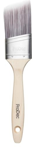 ProDec 2 inch Premier Angle Oval Trade Professional Synthetic Paint Brush for a Smooth Finish Painting with Emulsion, Gloss and Satin Paints on Walls, Ceilings, Wood and Metal, 2 50mm