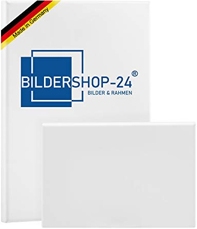 Bildershop-24 Bespannter Keilrahmen Leinwand (unbedruckt), 70x120cm, 380g/m² (100% Baumwolle), 18 mm (Standard)