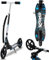 Fiqops Roller Kinder Scooter, 2 Räder Kickscooter 3 Höhenverstellbare Kinderroller 205mm Big Wheel Cityroller mit Tragegurt, Tretroller bis 100kg für Jungen Mädchen Kinder ab 5 Jahre, Schwarzblau