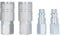 Pneumatic Coupler Plug Kit | 3 / 8in NPT High Performance Quick Connect Fittings | 300PSI for Compressor/Tools/Accessories | 6 Locking Balls, Heat Treated Steel