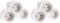 Zenitech - Multiprise pour façade - 3x16A - Gris et Blanc - Boléa (Lot de 2)