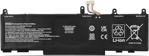 WP03XL M73466-005 Laptop Battery Compatible for HP EliteBook 830 835 840 845 860 865 G9 G10 EliteBook X360 1040 G9 G10 2-in-1 ZBook Firefly 14 G9 G10 Split X10 2-13-Serie M000 (11,58 V 51,3 Wh)