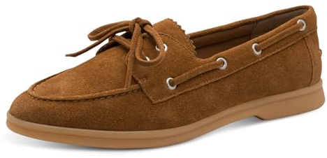 MARCO TOZZI Damen Slipper weiches Feel Me Fußbett Leder weiches Innenfutter Stilvoll