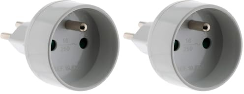 Zenitech Adaptateur Voyage France/Suisse (Lot de 2)