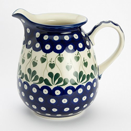 Polish Pottery 930ml Jug - Love Leaf