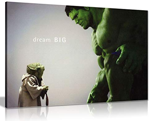 Panther Print Leinwand, Motiv: The Hulk Comic-Bücher, Kunstdruck, A0 91x61cm (36x24in)
