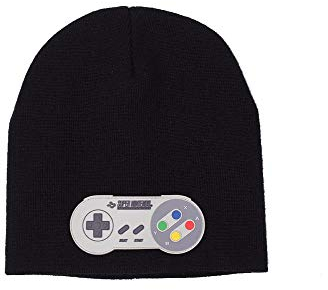 Bioworld - Super Nintendo - Patch-Controller schwarz (Mütze)
