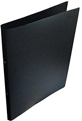 4x Ringbuch / A4 / Rücken: 30mm / 2-Ring-Mechanik / aus PP / Farbe: schwarz