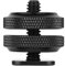 CABLEPELADO Soporte de Zapata para cámara a Adaptador de Tornillo de trípode de 1/4 | Adaptador de Tripode Tornillo a Soporte Zapata | aleación de aluminio | Negro