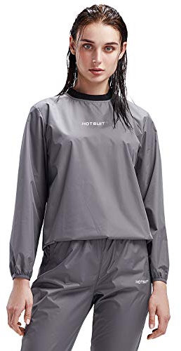 HOTSUIT Schwitzanzug Damen, Anti Rip Sauna Anzug zum Abnehmen, Workout Jacke & Hose - Stoff Upgrade