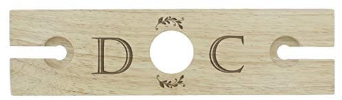 CalEli Gifts Personalised Initials Wine Glass & Bottle Butler. Wine Butler. Bottle Holder