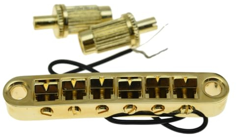 KAISH LP Tune-o-Matic Piezo Bridge Pickup LP Piezo Gitarre Bridge für Epiphone Les Paul/SG/ES/Dot Gold