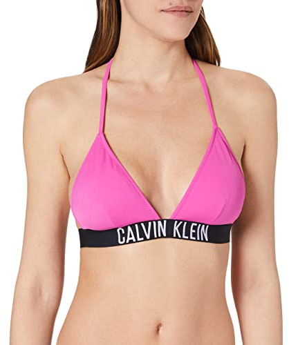 Calvin Klein Triangolo-RP Parte Superiore del Bikini, Stunning Orchid, L Donna