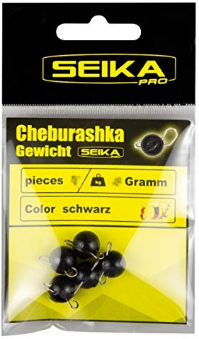 Seika Pro FTM Fishing Tackle Max Cheburashka Schwarz 1g 5800224
