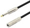 PNGKNYOCN 1/4 Mono Male to Female Audio Extension Cable 6.35mm TS Guitar Extension Cable for Amplifiers, Instruments, and Microphone（55cm）