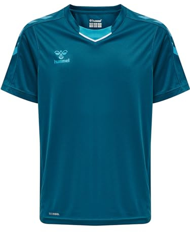 hummel hmlCORE XK Poly Jersey S/S Kids, Blue Coral, 152