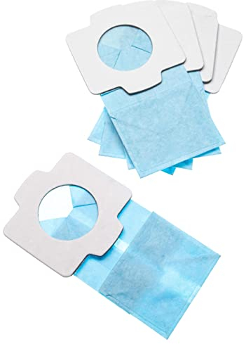 vhbw 5x Sacs compatible avec Makita DCL182, DCL182Z, DCL182ZB, DCL182ZW aspirateur - papier, 11,8cm x 6cm, bleu clair