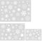3 Stück Weihnachts Schneeflocken Schablonen, Wiederverwendbar Weihnachts Schablonen Christmas Stencils Snowflake Stencil zum Malen auf Holz Weihnachtsbasteln Karten Fenstern Wand (Größe 3)
