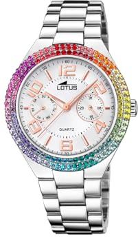 Montre Lotus pour Femme 18907/1 Bliss Boîtier en Acier Inoxydable Gris Bracelet en Acier Inoxydable Gris