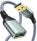 AINOPE USB Verlängerung USB A Verlängerungskabel 3.0 Kabel Verlängerung mit Alluminiumsteckern, Langlebiges Nylongeflecht für Kartenlesegerät,Tastatur, Drucker, Scanner, Kamera, 0.5M, grau