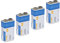 CSTAL Hochleistungs-Backup-Akku, 9 V, 1000 Mah, Wiederaufladbarer USB-Li-Po-Akku, Für Instrumentenspielzeug, Ferngesteuerter Metalldetektor, 4 Stück