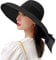 Wide Brim Straw Hat for Women Fedora Summer Sun Visor Floppy Foldable Roll up Beach Sun Hat UV Protection Travel Outdoor Straw Cap Fashion Bowknot Trilby Bowler Cap for Seaside Holiday Party