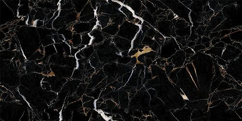 Visario Pellicola da Cucina Robusta, Pellicola Decorativa Marmo Scuro Resistente al Calore, autoadesiva, Rivestita in Alluminio 5 MX 60 cm Lavabile 3000S Codice Art. 3171