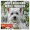 RED EMBER West Highland White Terrier Mini 2025 Wandkalender 12 Monate | 17,8 x 35,6 cm offen | dickes & stabiles Papier | Geschenk | Kalender 2025