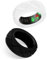 NQEUEPN 2pcs Silicone Ring Cover for Oura Ring Gen 3, Protector & Sleeve, Black & White (Size S)