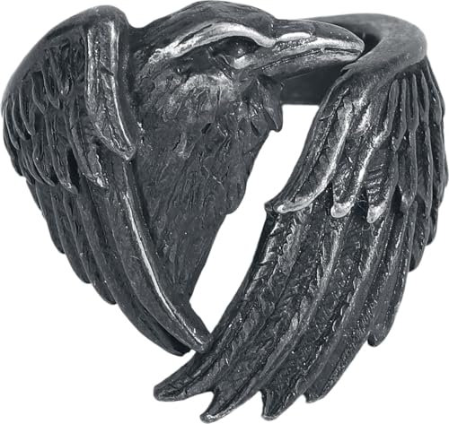 Alchemy Gothic Made of The Night Ring Frauen Ring schwarz XXS-XS Hartzinn Geschenke, Gothic, Rockwear