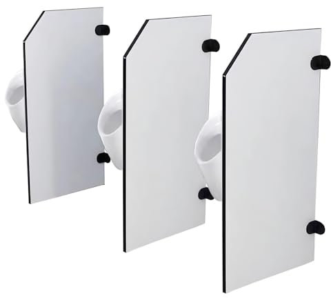 HARELA Paroi de séparation pour urinoir, Brise-Vue pour Urinoir Mural, Écran de confidentialité pour urinoir Mural pour Hommes, pour École/Bar, 90x40cm