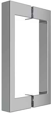 SANYROI poignée de porte de douche, écartement des trous 145 mm, poignée de cabine de douche, poignée de porte en verre, poignée d'arc en acier inoxydable, longueur 165 mm