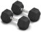 ZENO Dumbbells Set | Weights Dumbbells Set | Metal Dumbbells Pair | Hex Dumbbells For Workouts | Dumbbell Set For Home Training & Gym | Weights Set | Anti Slip & Anti Roll (Black, 40KG (2 X 20 KG))