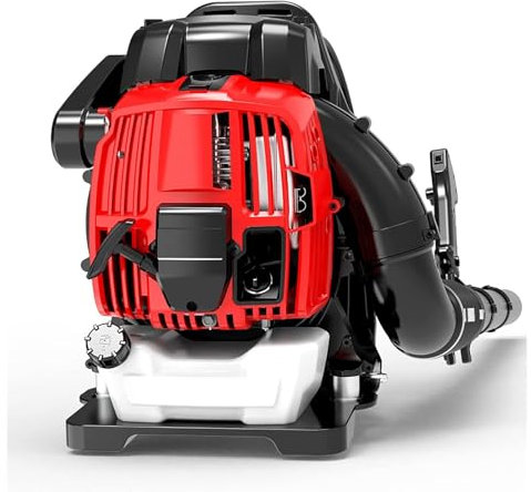 Blasgerät Bläser Laubsauger Viertakt-Benzin-Laubbläser, 75,6-cm3-Rucksack-Hochleistungs-Schneefräse mit horizontaler Stange für die Rasenpflege, Terrasse, Hof, Seitenweg wyqwyq240902
