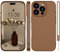 WXX für iPhone 16 Pro Hülle Silikon Case, Handyhülle für iPhone 16 Pro Dünn Slim mit Microfiber, Kratzfeste Rundumschutz Case Hülle für iPhone 16 Pro 6.3'' Brown