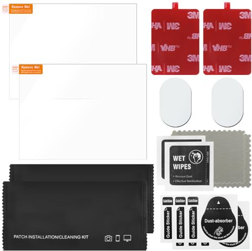 YuCool 3M VHB Adhesive Pads and Car Windshield Electrostatic Film for Dashcam Sticky Pads Replacement for Windscreen Windshield Dash cam Mounting Pad