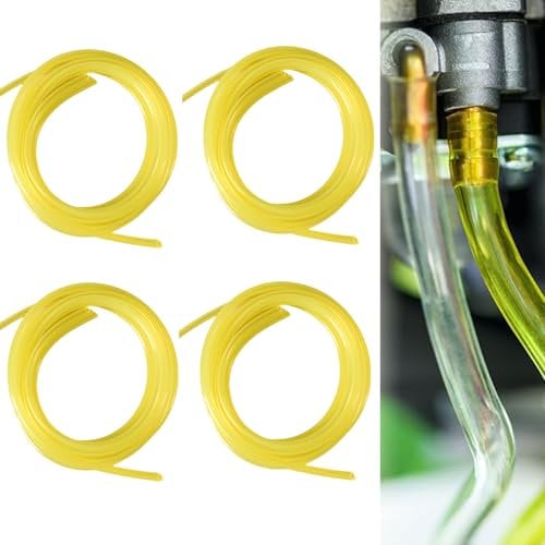 4 Sizes Fuel Pipe,Universal Strimmer PartsFuel Line Hose Tube for Poulan Craftman Chainsaws Lawn Mower String Trimmer Blowers Common Weedeater Small Engines-Yellow