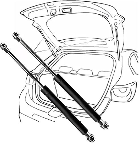 WangjunF Kofferraum-Gasfeder Für VW Corsa C Hatchback MK2 2002-2006-47.5cm, Auto Heckklappendä Mpfer Stoßdämpfer Hydraulischer Hebel Heckklappen（2 Stück）