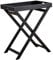Home Source Butlers Side Table, Portable Wooden Food Drink Serving Tray, Black, 60cm