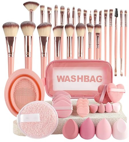Makeup Brush Set, Professional Makeup Tool Kit, Soft Bristle Brushes, with Storage Bag, Beauty & Personal Care Necessity, for Travel, Studio, or Outdoor Use