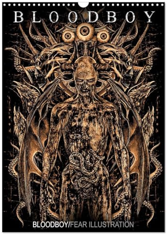 BLOODBOY/FEAR ILLUSTRATION (Wandkalender 2026 DIN A3 hoch), CALVENDO Monatskalender: EINE SERIE VON ILLUSTRATIONEN ZUM THEMA HORROR (CALVENDO Kunst)