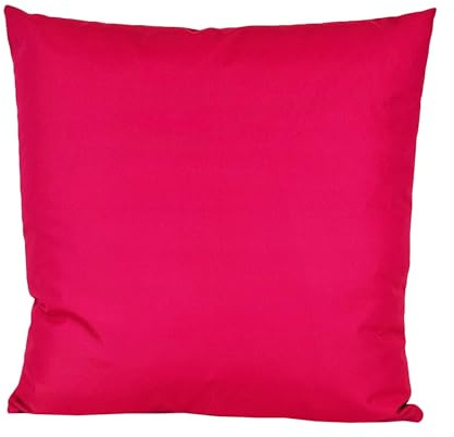 JACK 40x40cm Outdoor Lounge Kissen Dekokissen inkl. XXL-Füllung Wasserabweisend Sitzkissen Garten Stuhl Lotus Effekt, Farbe:Himbeere